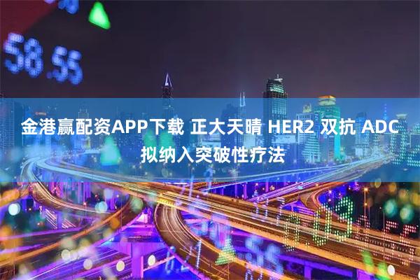 金港赢配资APP下载 正大天晴 HER2 双抗 ADC 拟纳入突破性疗法